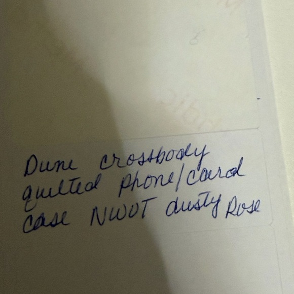 Dune dusty Rose quilted phone/cc case Crossbody Bag - Picture 6 of 6